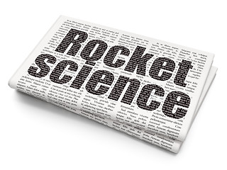 Image showing Science concept: Rocket Science on Newspaper background