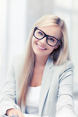 Image showing businesswoman with glasses