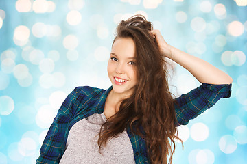 Image showing happy smiling pretty teenage girl