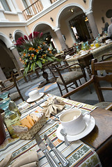 Image showing coffee famous hotel restaurant
