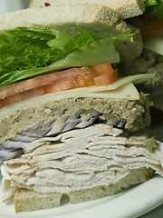 Image showing large new york combo sandwich