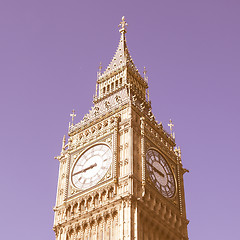 Image showing Big Ben vintage