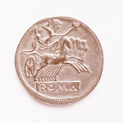 Image showing  Old Roman coin vintage