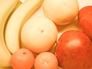 Image showing Retro looking Fruits picture