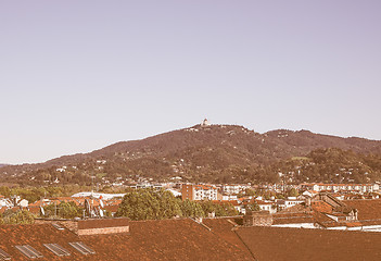 Image showing Basilica di Superga Turin vintage