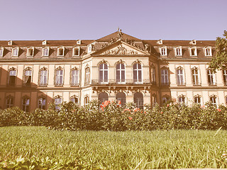 Image showing Neues Schloss (New Castle), Stuttgart vintage