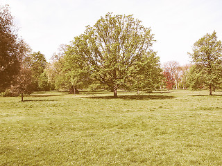 Image showing Hyde Park, London vintage