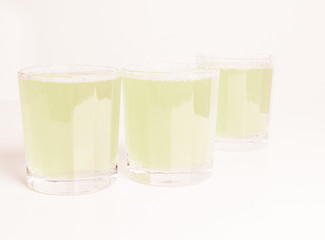 Image showing  Green apple juice vintage