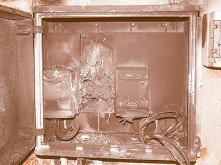 Image showing  Panelboard damaged by surge vintage