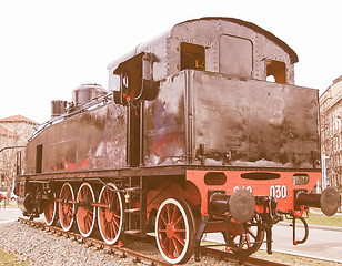 Image showing  Steam train vintage