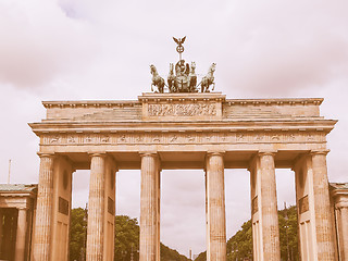 Image showing Brandenburger Tor Berlin vintage