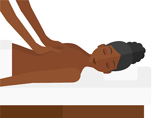 Image showing Woman recieving massage.