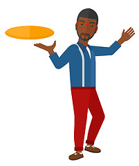 Image showing Man playing frisbee.