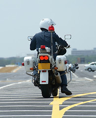 Image showing Police motorcycle