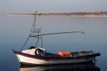 Image showing Boat in berth