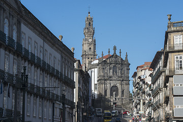 Image showing EUROPE PORTUGAL PORTO RIBEIRA CHURCH IGREJA DOS CLERIGOS