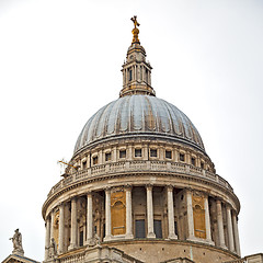 Image showing st paul cathedral in london england old construction and religio