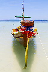 Image showing prow thailand  in  kho tao bay    and   