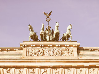 Image showing Brandenburger Tor, Berlin vintage