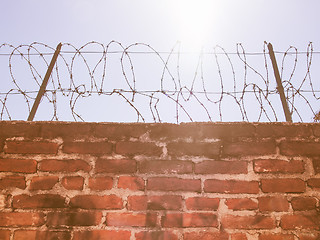 Image showing  Barbed wire vintage