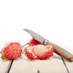 Image showing fresh rambutan fruits 