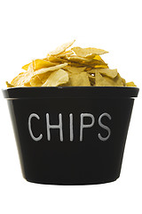 Image showing Bucket of chips