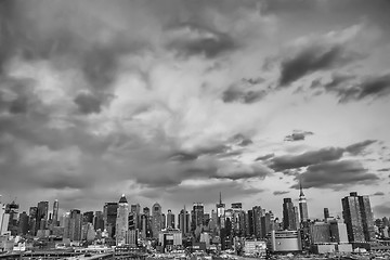 Image showing Midtown Manhattan cityscape bw