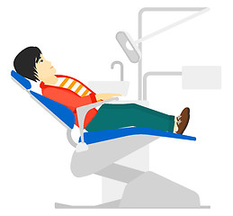 Image showing Patient in dental chair.