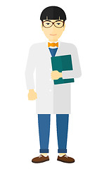 Image showing Doctor holding file.