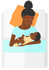 Image showing Woman in maternity ward.