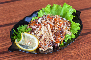 Image showing Fresh funchozy salad