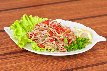 Image showing Fresh funchozy salad