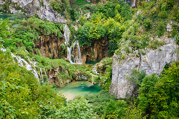 Image showing Waterfalls in Plitvice Lakes National Park, Croatia