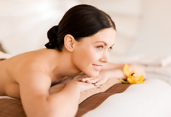 Image showing woman in spa