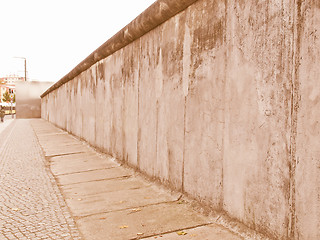 Image showing Berlin Wall vintage