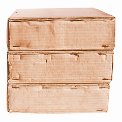 Image showing  Corrugated cardboard vintage