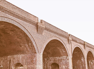 Image showing  Train bridge vintage
