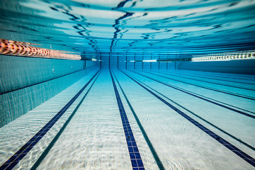 Image showing Swimming pool background