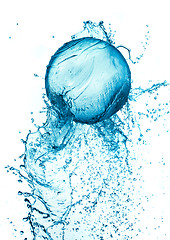 Image showing Splash water ball isolated