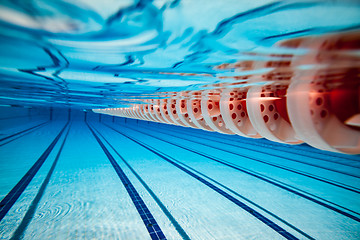 Image showing Swimming pool background