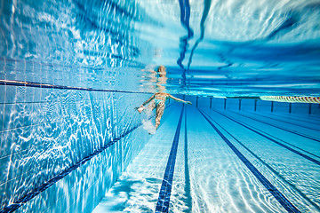 Image showing Swimming pool background