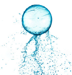 Image showing Splash water ball isolated