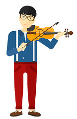 Image showing Man playing violin.