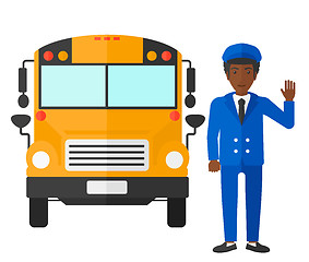 Image showing School bus driver.