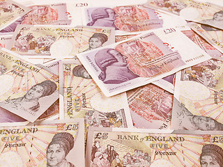 Image showing  Pound note vintage