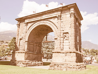 Image showing Arch of August Aosta vintage