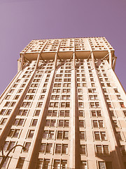 Image showing Torre Velasca, Milan vintage