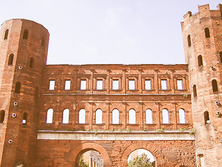 Image showing Porte Palatine, Turin vintage