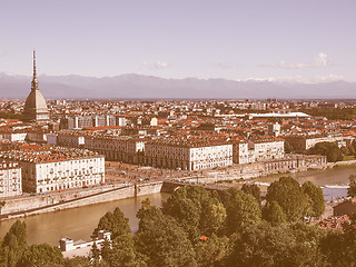 Image showing Turin view vintage