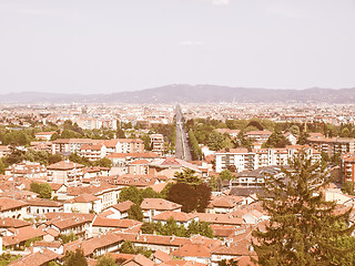 Image showing Turin panorama vintage